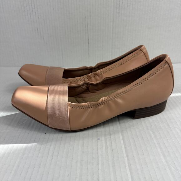 Clarks Collection Tilmont Slip Ballet Shoes Dark Blush Womens size 9M - Picture 1 of 6